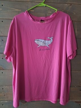 SHEIN Hot Pink Crewneck Tee